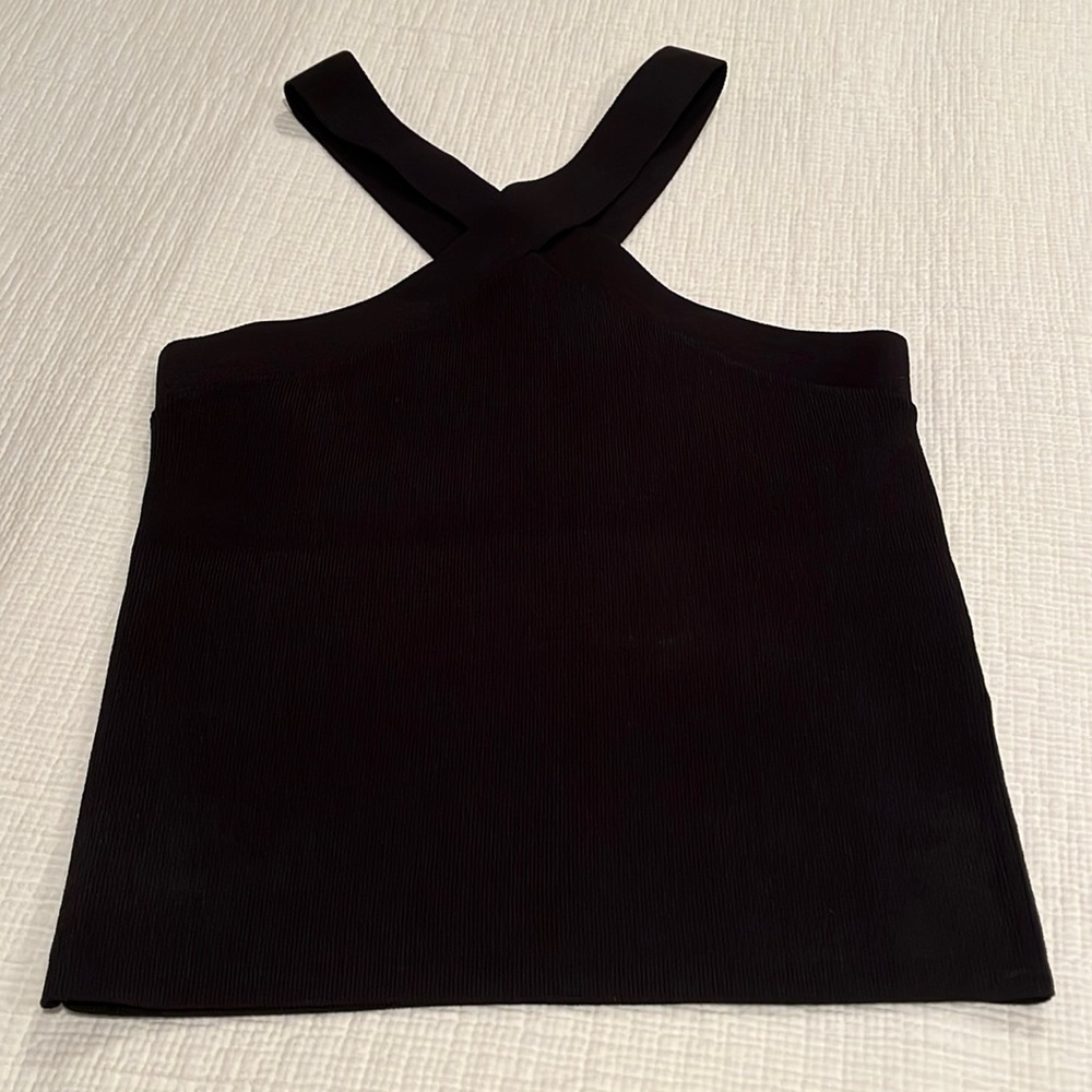Jcrew fitted halterneck sweater-tank in supersculpt yarn